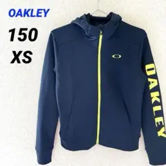 OAKLEY フード付きフルジップパーカー ジャケット ネイビー XS 150