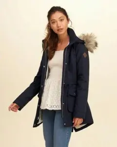 Hollister ホリスター アバクロ モッズコート ネイビー