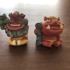 天狗と鬼　2体セット 置物
