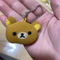 クマの顔 マスコット ボールチェーン付き