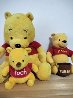 くまのプーさんぬいぐるみ３点セット
