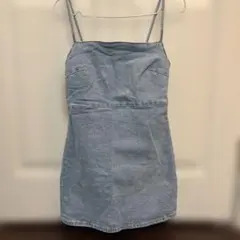 デニムキャミワンピース ライトブルー