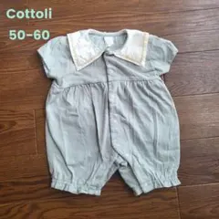 Cottoli 襟付きロンパース 50-60