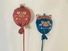 【新品未使用】3coins スリコ　節分　ファブリック鬼バルーン　2P