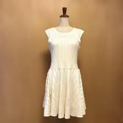 美品♡ ルネReneのワンピース 36 ホワイト 白 - メルカリ