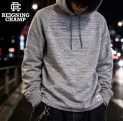 REIGNING CHAMP カナダ製 パーカー S 杢グレー 美品 秋もの