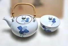 【新品未使用】有田焼　まんりょう　急須&蓋付き湯呑5客　幸山