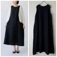 pleats please】ノースリーブ シースルーロングワンピース サイズ4