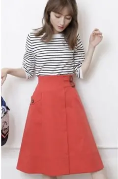 ハイウエストトレンチスカート