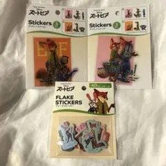 Zootopia ズートピア シール 3種セット ステッカー