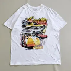 Tシャツ 半袖 レーシングカー レトロカー ビッグプリント オーバーサイズ