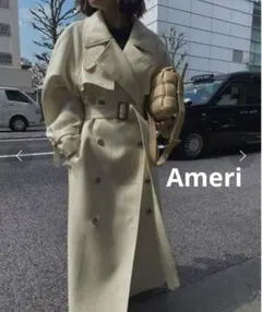 新品タグ付☆ Ameri SUPERIOR FLARE TRENCH COATのサムネイル