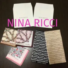 ● NINA RICCI 大判＆タオルハンカチ　5枚セット