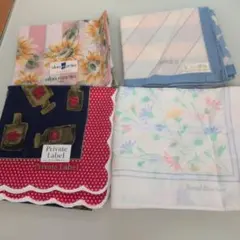訳あり☆Private Label 他 ハンカチ4枚セットのサムネイル