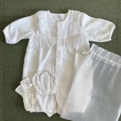 セレモニードレス・ミトン・ソックス 3点セット　退院着 お宮参り