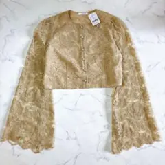 ランティナム lantinam レースブラウス クロップド 新品 定価1.2万