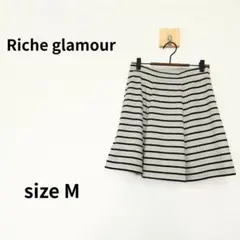 Riche glamour ボーダーミニフレアスカート M S-431のサムネイル