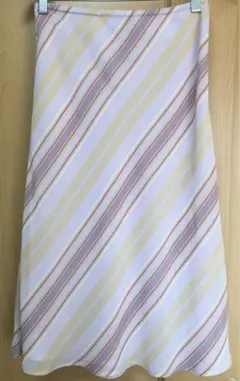 MANGOスカート　ピンク系　ウエストゴム ミルディ丈　サイズM