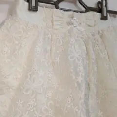 アクシーズファム花柄刺繍レーススカート