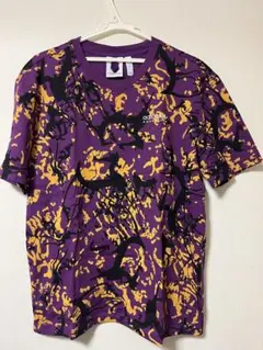adidas ペイント柄Tシャツ Lサイズ