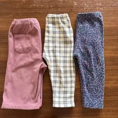 ベビー　フリース　レギンス　ユニクロ　80 女の子　コーデュロイ