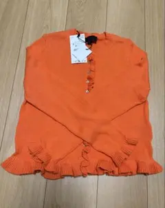 ZARA ザラ　オレンジニットカーディガン