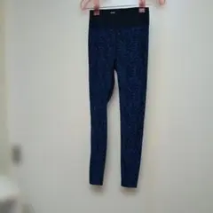 ネイビー 幾何学模様 ヨガウェアS