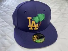 NEWERA ドジャースキャップPurple and Yellow Hat