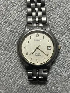 【稼動品】SEIKO SPIRIT TITANIUM　メンズ腕時計　クォーツ