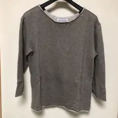 FORK & SPOON ブラウン七分袖Tシャツ