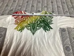 トライバル柄 七分袖カットソー Lサイズ