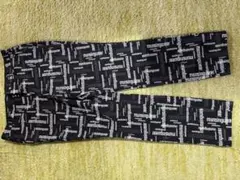 munsingwear ロゴプリント ブラックパンツ ウエスト88