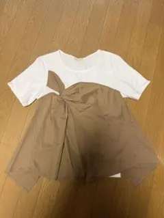 ツイストデザイン重ね着風Tシャツのサムネイル