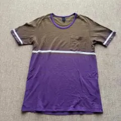 nonnative ブラウン×パープル ボーダーTシャツ サイズ1
