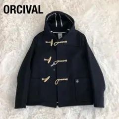 ORCIVALオーシバルウールショートダッフルコートネイビー紺色