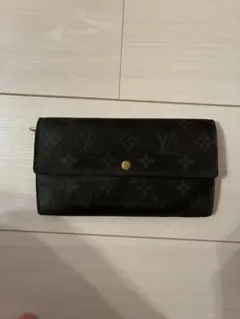 ルイ・ヴィトン モノグラム 長財布 ブラック 確実正規品