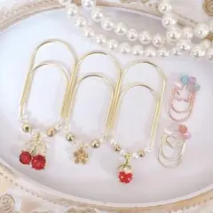 5点セット ペーパークリップ saving バインダー貯金 クリップ