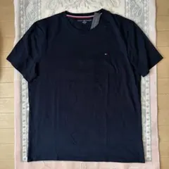 トミーヒルフィガー ワンポイント 半袖 Tシャツ ネイビー