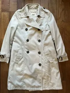 トレンチコート 美品 オゾック OZOC 38/M ベージュ ライナー付き