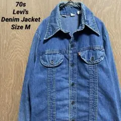 エ*ケ様 70's Lee デニムジャケット 黒タグ USA製 雰囲気系 L - メルカリ