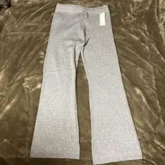 GU レディース フレアパンツ XL グレー