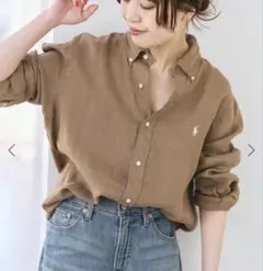 ラルフローレン リネン ベージュ モカ 現行タグ S 160 - メルカリ