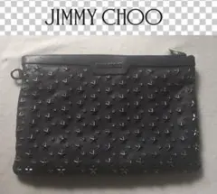 JIMMY CHOO ジミーチュウ クラッチバッグ ネイビー 高級レザーのサムネイル