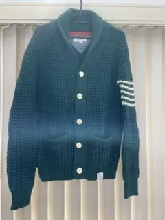 TOMMY ダークグリーン ニットカーディガン S