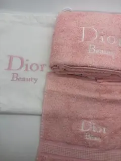 新品！Dior ピンク バスタオル ビーチタオル ヨガ - メルカリ