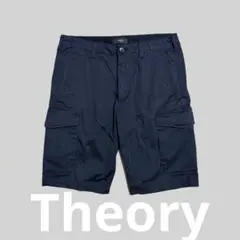 定価2.5万 セオリー Theory カーゴハーフパンツ Zaine 30 紺のサムネイル