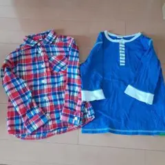 Simple free 7部袖シャツ・長袖シャツブラウス セット 120cm