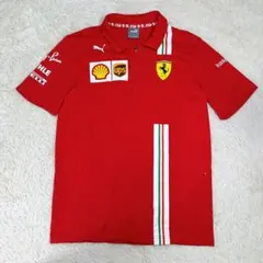 【希少】PUMA Ferrari レーシング　企業ロゴ　ハーフジップ　シャツ　Sのサムネイル