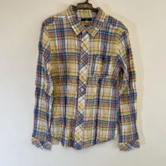 SHIPS シップス チェック柄シャツ　男女兼用