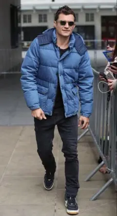 gold×SUGARCANE DENIMCONCHODOWNオーランドブルーム着